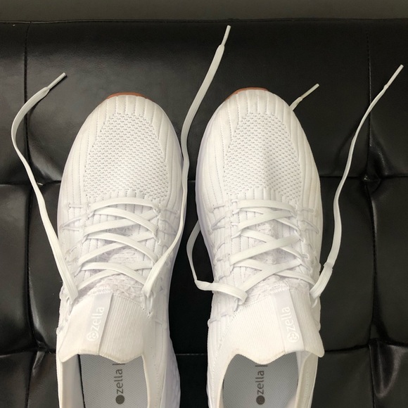 Zella size 12 women’s sneakers, worn twice.  Tab on back of pulling off - Picture 2 of 5